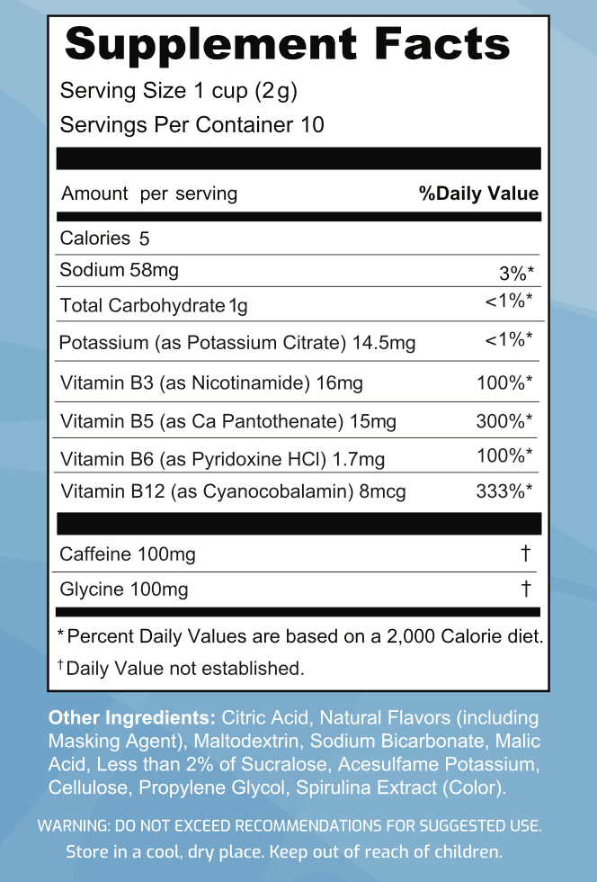 Blue Raspberry - Energy Shots 10pk